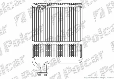 Испаритель кондиционера POLCAR 5723P8-1