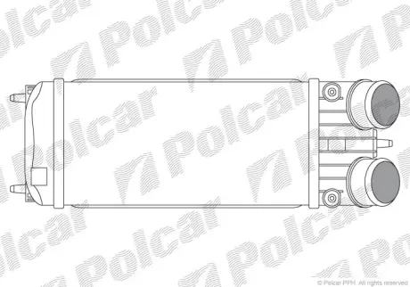 Радиаторы воздуха (Интеркулеры) POLCAR 5724J8-2