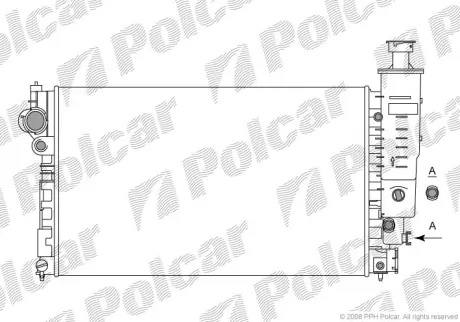 Радиаторы охлаждения POLCAR 57450801