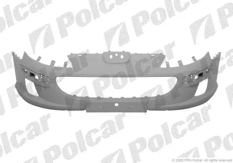 Бампер передній Peugeot 407, 2004- POLCAR 574807-J