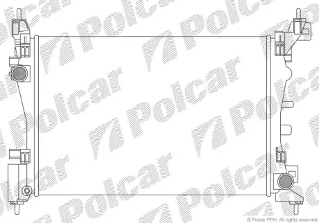 Радиаторы охлаждения POLCAR 576008A1