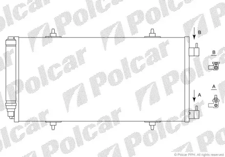 Радиаторы кондиционера POLCAR 5787K8C2