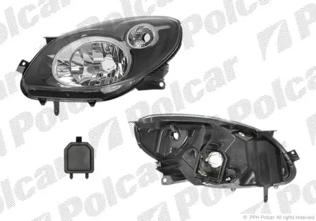 Фара основная POLCAR 600109-E