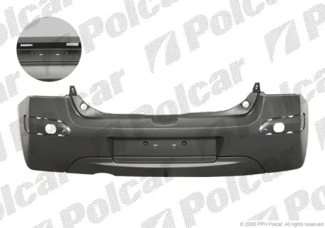 Бампер задний POLCAR 600196-1