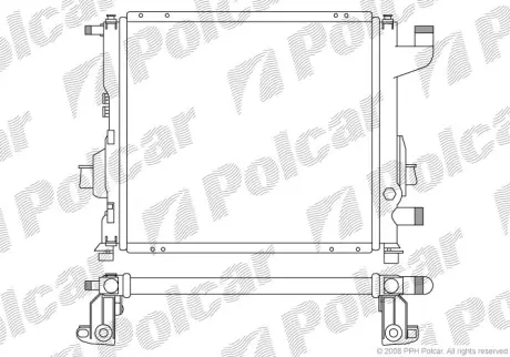 Радиаторы охлаждения POLCAR 600408-2