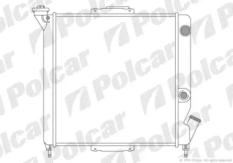 Радиаторы охлаждения POLCAR 600508A1