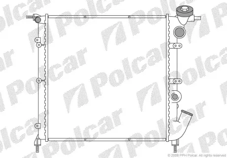 Радиаторы охлаждения POLCAR 6006081