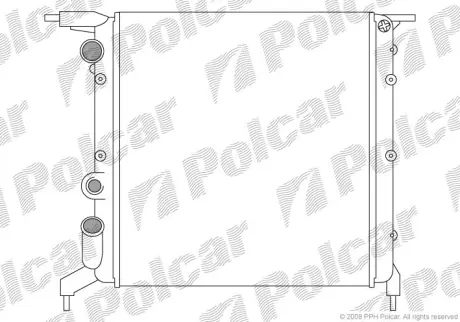 Радиаторы охлаждения POLCAR 600608A2