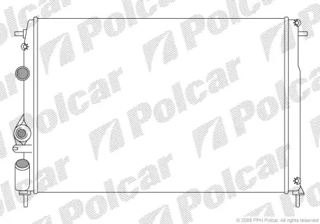 Радиаторы охлаждения POLCAR 600708A6