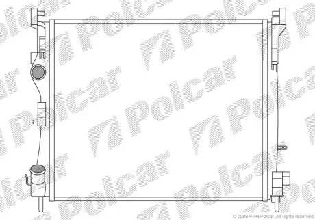 Радиаторы охлаждения POLCAR 6016082X