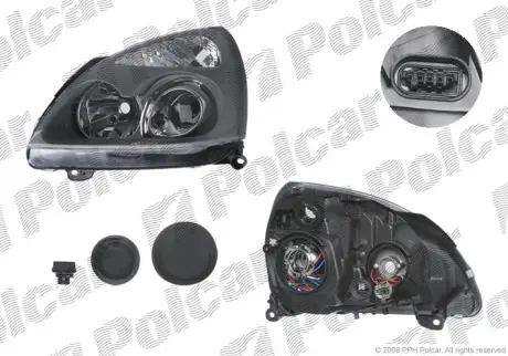 Фара основная POLCAR 6016095E