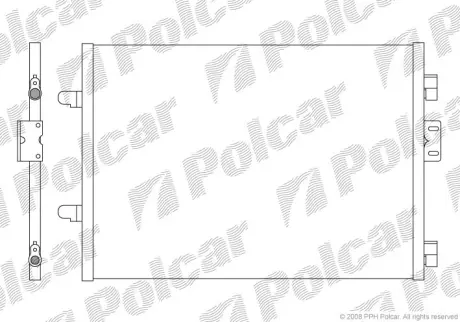 Радиаторы кондиционера POLCAR 6016K81X