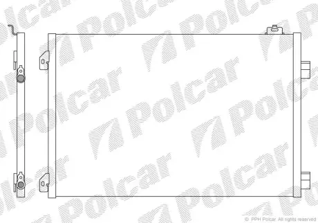 Радиаторы кондиционера POLCAR 6016K8C2