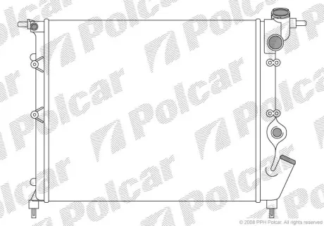 Радиаторы охлаждения POLCAR 601908A0