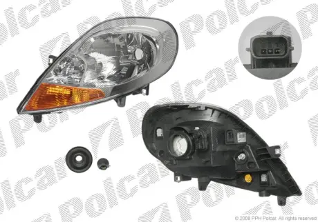 Фара основная POLCAR 602709-E