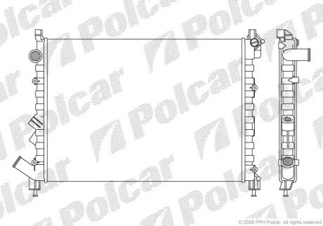 Радиаторы охлаждения POLCAR 603208A1