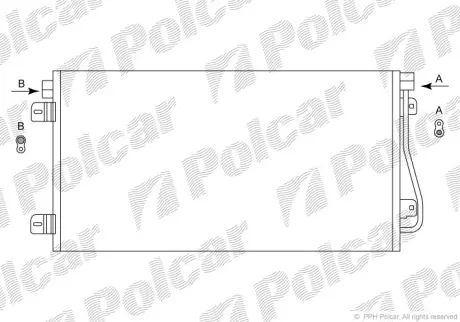 Радиаторы кондиционера POLCAR 6041K8C3