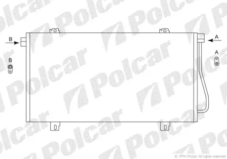 Радиаторы кондиционера POLCAR 6041K8C4