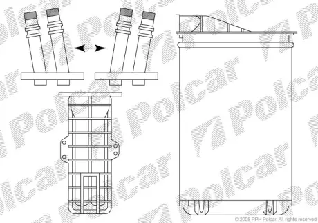 Радиаторы обогрева POLCAR 6050N8-1