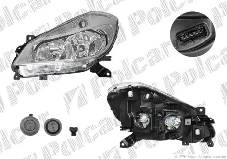 Фара основная POLCAR 6055097V