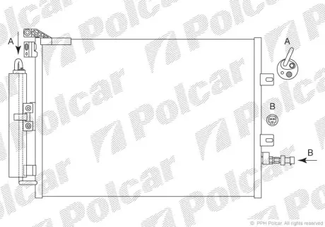 Радиаторы кондиционера POLCAR 6055K82X
