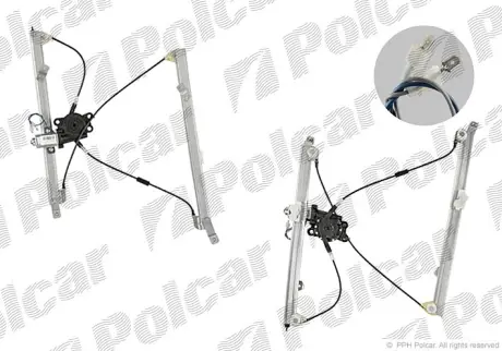 Стеклоподъемник электрический с мотором POLCAR 6055PSE1