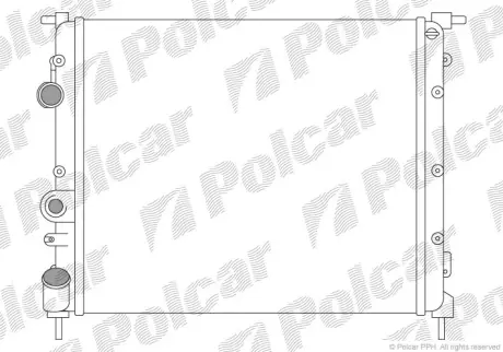 Радиаторы охлаждения POLCAR 606008A1