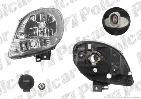Фара основная POLCAR 606109-E