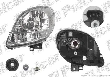 Фара основная POLCAR 606109-V