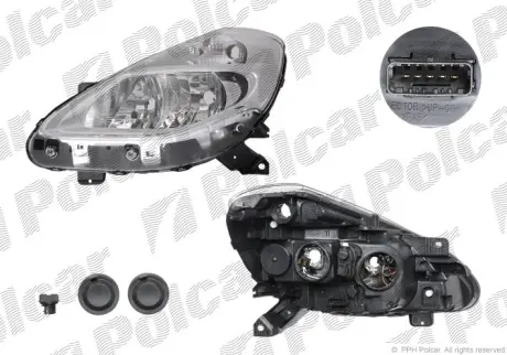 Фара основная POLCAR 6064091E