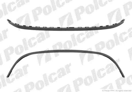 Спойлер бампера переднего POLCAR 606425