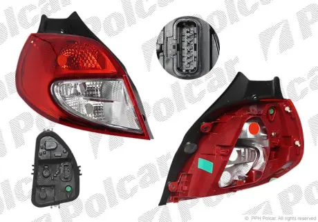 Фонарь задний POLCAR 606488U