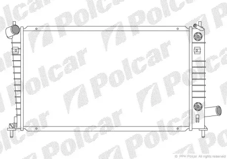 Радиаторы охлаждения POLCAR 652408-1