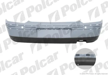 Бампер задний POLCAR 671496