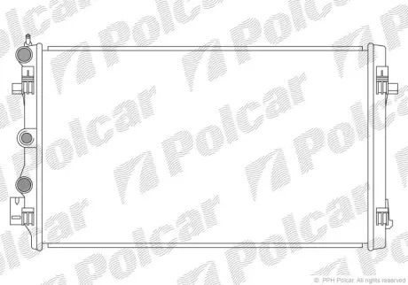 Радиаторы охлаждения POLCAR 673208-1