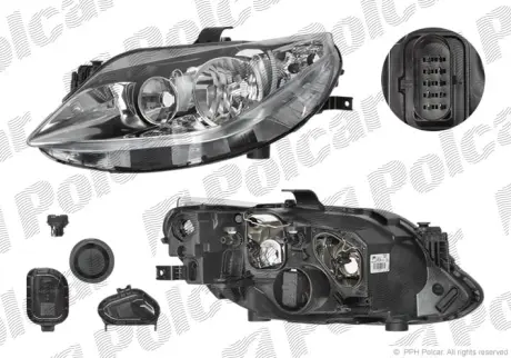 Фара основная POLCAR 6732091E