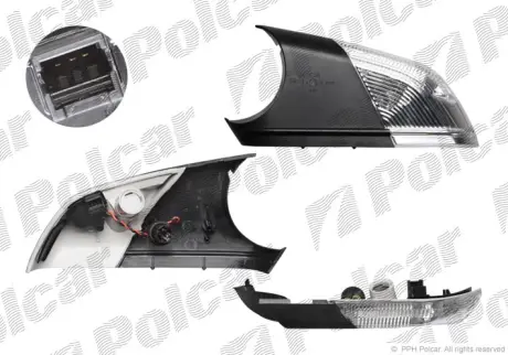 Боковой указатель поворота в зеркале POLCAR 6922196X