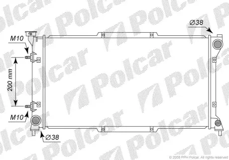 Радиаторы охлаждения POLCAR 7206082K