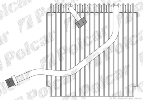 Испаритель кондиционера POLCAR 7211P8-1