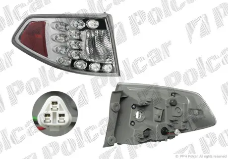 Фонарь задний POLCAR 721588-E