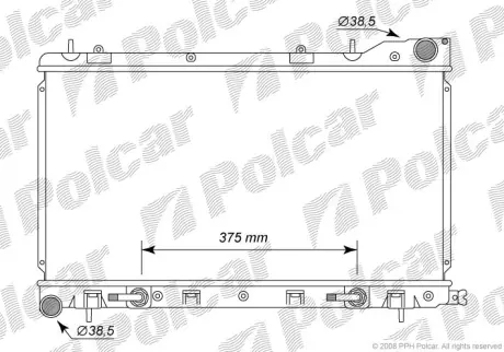 Радиаторы охлаждения POLCAR 7241081K