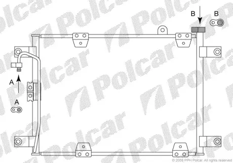 Радиаторы кондиционера POLCAR 7424K8C1