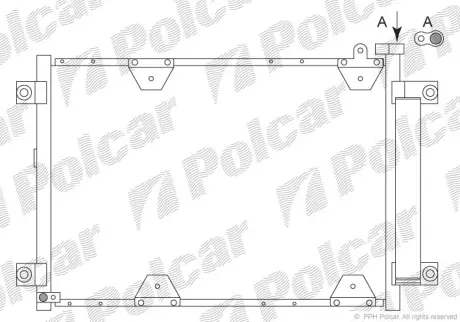 Радиаторы кондиционера POLCAR 7424K8C2