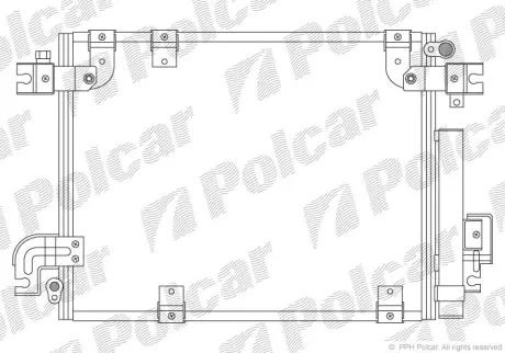 Радиаторы кондиционера POLCAR 7424K8C3