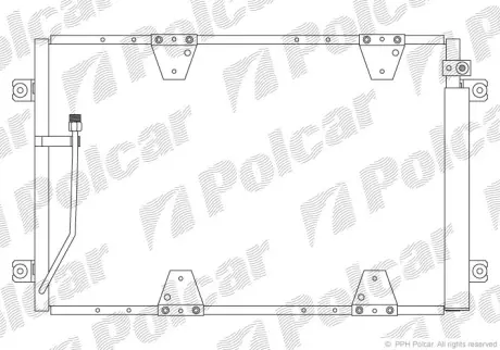 Радиаторы кондиционера POLCAR 7424K8C4