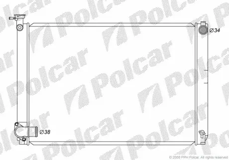 Радиаторы охлаждения POLCAR 8061083K