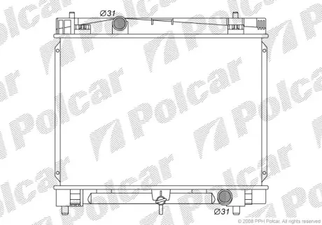 Радиаторы охлаждения POLCAR 8105081K