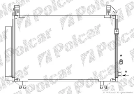 Радиаторы кондиционера POLCAR 8105K83K