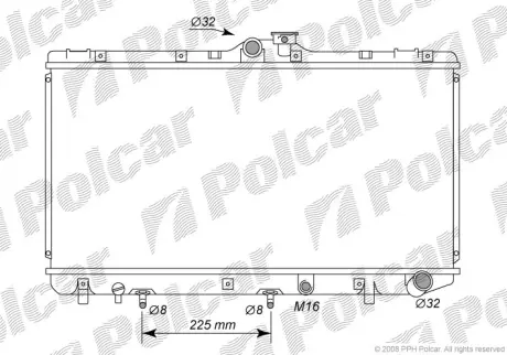 Радиаторы охлаждения POLCAR 811008-4