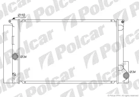 Радиаторы охлаждения POLCAR 811608-1